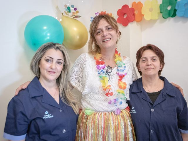 Lo staff di Casa Futura alla festa d'estate